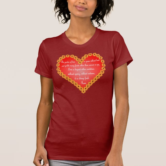 Rumi valentin dag t shirt (Framsida)