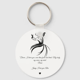 Rumi Valentine Kärlek du poetry Keychain Nyckelring