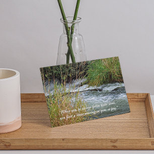 Rumi Verse Running River Photo Blank Card Tack Kort