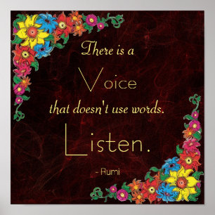 Rumis inspirationsoffert poster