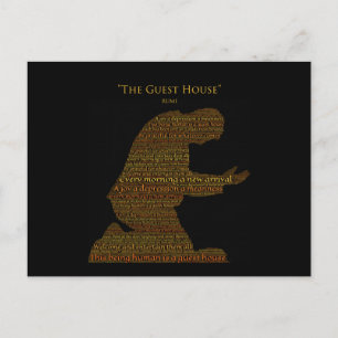 Rumis "The Guest House"-vykort för Dikt Vykort