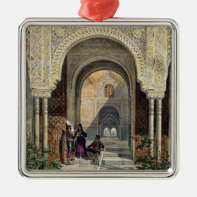 Rummet av de två systrarna i Alhambraen, Grana Julgransprydnad Metall (Framsidan)