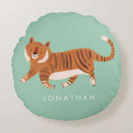 Rummet Nursery Cute Tiger Cute baby Rund Kudde