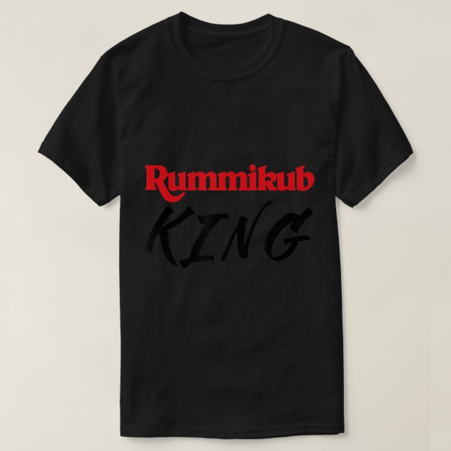 Rummikub T-Shirt Rummikub Kung Player Fläkt (Design framsida)