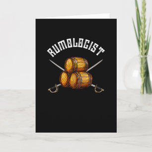 Rumolog Rum Drickare Pirat Alkohol Kul Party Kort