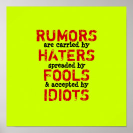 RUMORS ~ 12 x 12 Poster