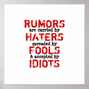 RUMORS ~ 12 x 12 Poster