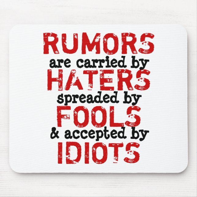 RUMORS - Mousepad Truism Musmatta (Framsidan)