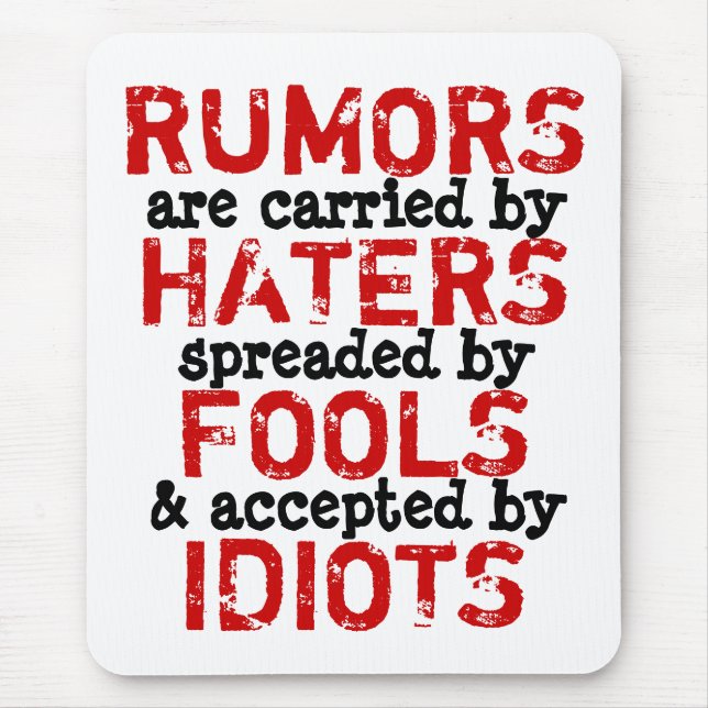 RUMORS - Mousepad Truism Musmatta (Framsidan)