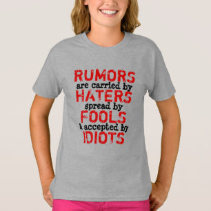 RUMORS - Tshirt TRUISM Tonåring Girl / Teenager T-shirt