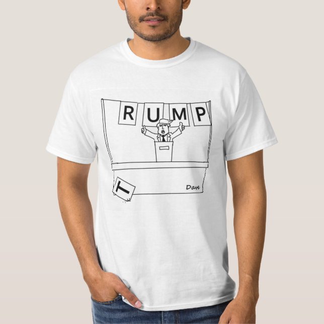 RUMP-TECKNAD T SHIRT (Framsida)