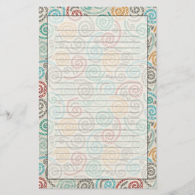 Rumpled papper för broderi finare (Framsida)