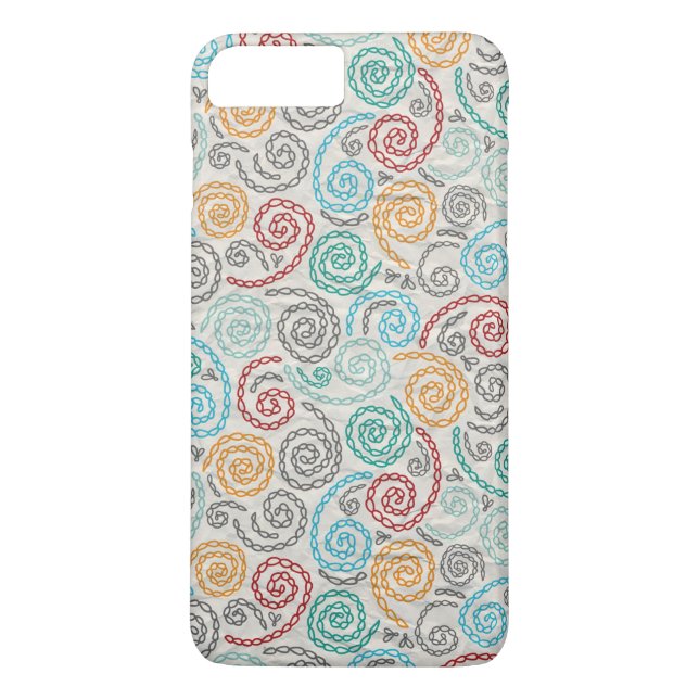 Rumpled papper för broderi finare Case-Mate iPhone skal (Baksida)