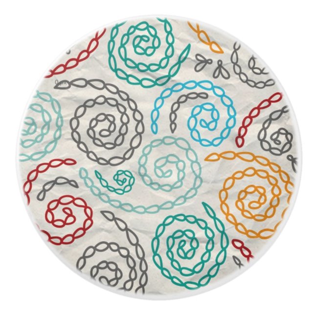 Rumpled papper för broderi finare knopp (Framsidan)