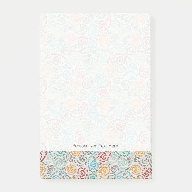 Rumpled papper för broderi finare post-it block (Framsida)