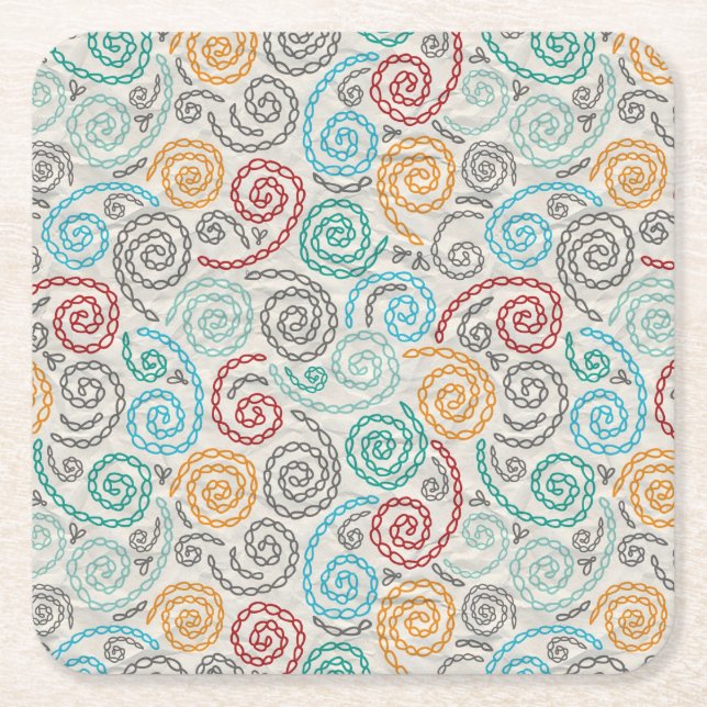 Rumpled papper för broderi finare underlägg papper kvadrat (Framsidan)