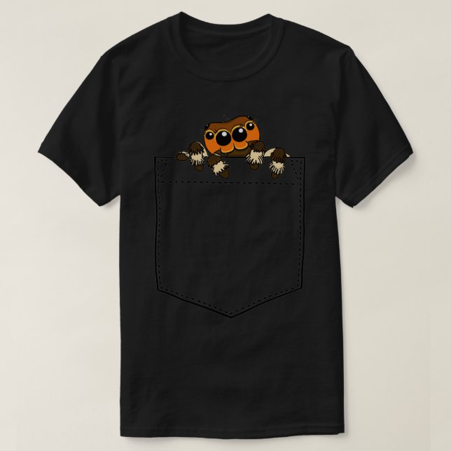 Rumpspider i fickan 2 t shirt (Design framsida)