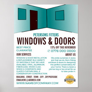 Rumsdesign, fönster och dörrFitter Company Poster