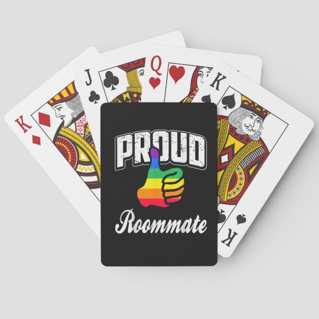 Rumskamrat Gay Pride Casinokort (Baksidan)