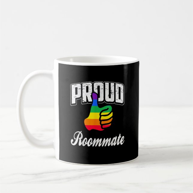  Rumskamrat Gay Pride Kaffemugg (Vänster)
