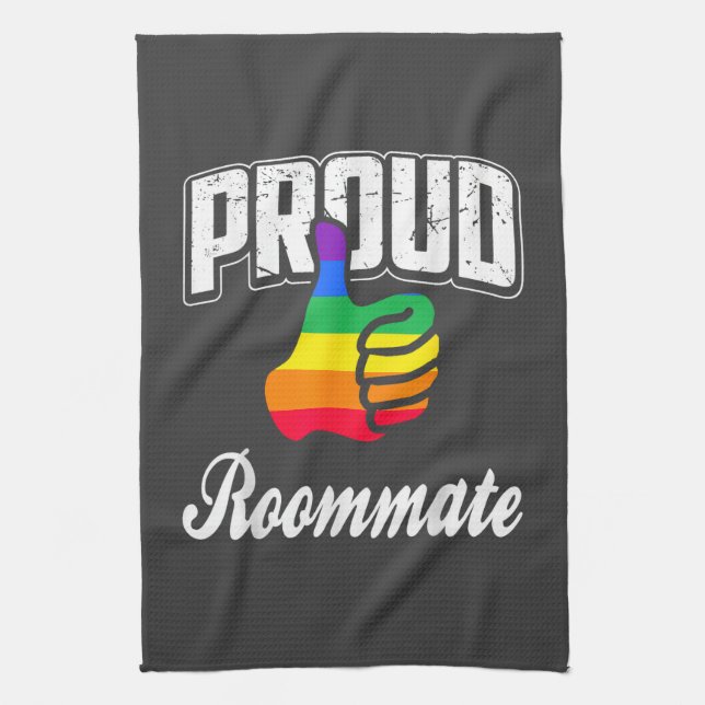Rumskamrat Gay Pride Kökshandduk (Vertikal)
