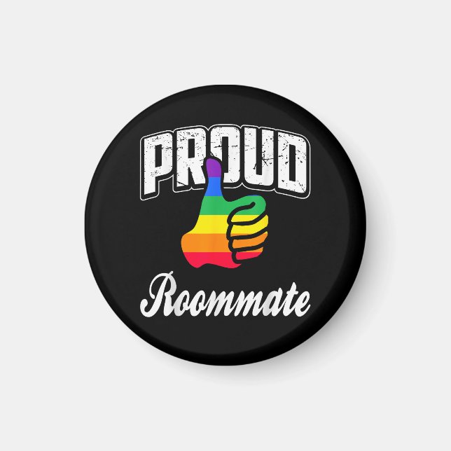  Rumskamrat Gay Pride Magnet (Framsidan)