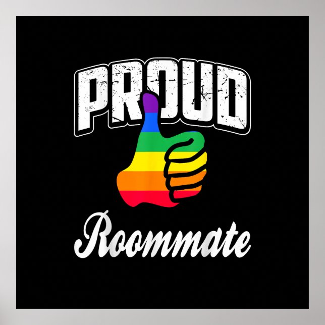 Rumskamrat Gay Pride Poster (Framsidan)