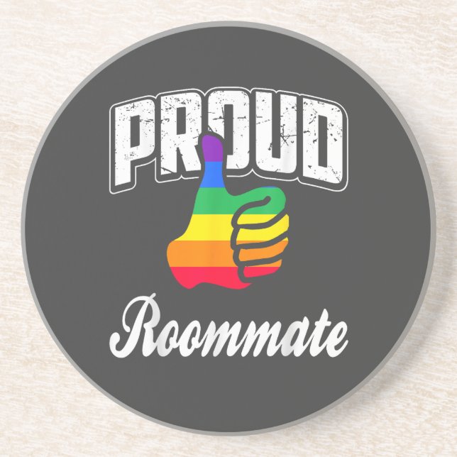  Rumskamrat Gay Pride Underlägg (Framsidan)