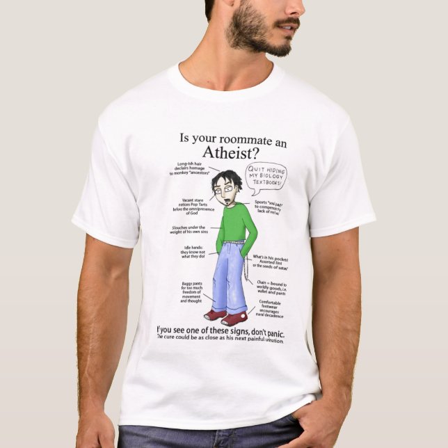 Rumskamratateist T Shirt (Framsida)