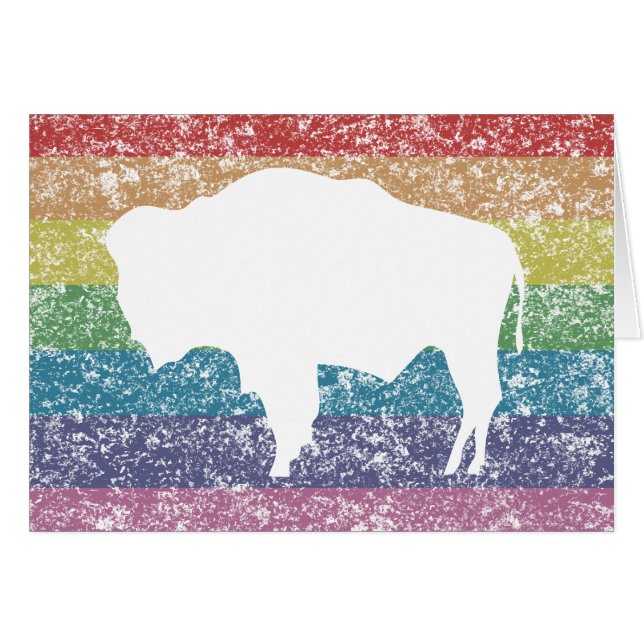 rumslig regnbåge hälsningskort (Framsidan Horizontal)