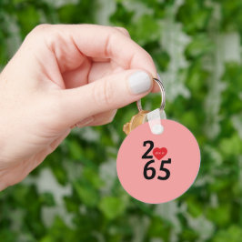 Rumsnummer 256 i nyckelring