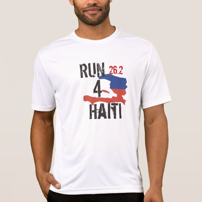 Run4Haiti-springskjorta T Shirt (Framsida)