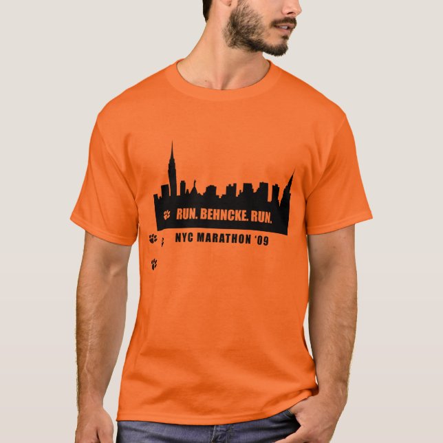 Run.Behncke. Kör utslagsplatsen T Shirt (Framsida)
