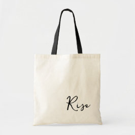 Run Club Tote Bag Rise Script Svart Team Kit Tygkasse