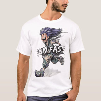 Run Fast Anime Runner Shirt T