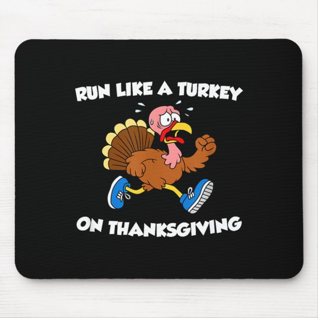 Run Like A Turkey On Thanksgiving Funny Trot  Musmatta (Framsidan)
