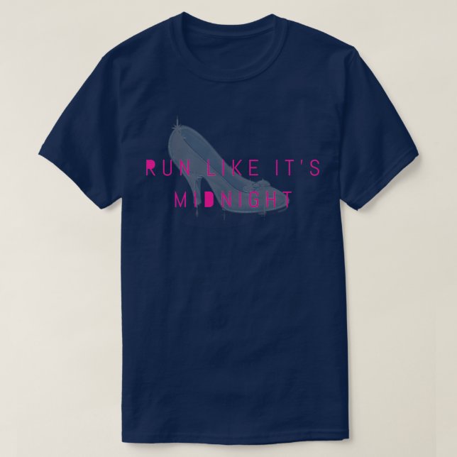 Run Like Its Midnight Princess Athletic Runner  T Shirt (Design framsida)