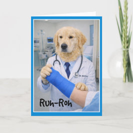 Run-Roh Accident Get Well Card CB-1 Kort
