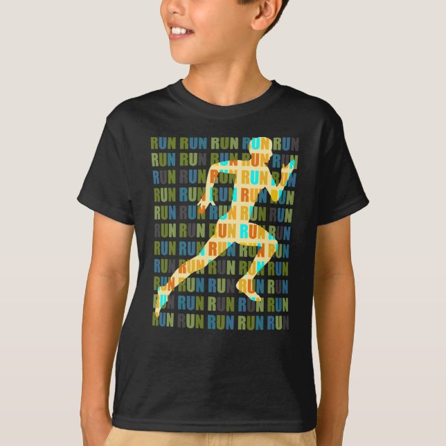 Run Run Run Run Run T Shirt (Framsida)