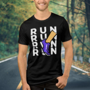 RUN RUN RUN RUN Tröja – Djärv atletisk typografi