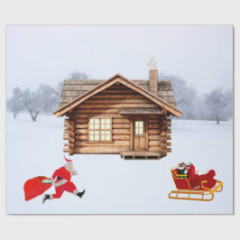 Run, Santa Wrapping Paper Presentpapper