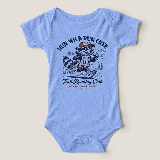 Run Wild Run Free Trail Running Club T-Shirt (Design Framsida)