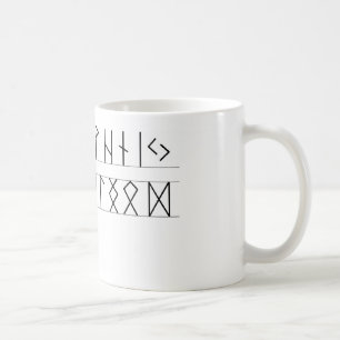 Runafläder Futhark Kaffemugg