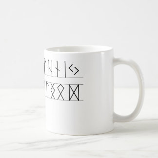 Runafläder Futhark Kaffemugg