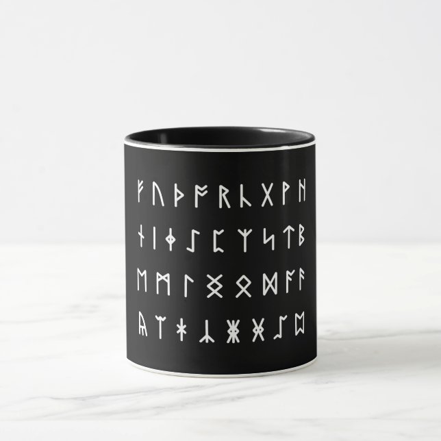Runalfabet [Futhorc] Mugg (Center)