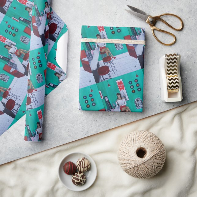 Runaround Sue Painting by Alfred Fox Presentpapper (Hantverk)