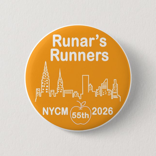 Runar's Runners Button - 2026 Knapp (Framsida)