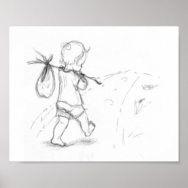 Runaway - Little Kärlek Art Poster (Framsidan)