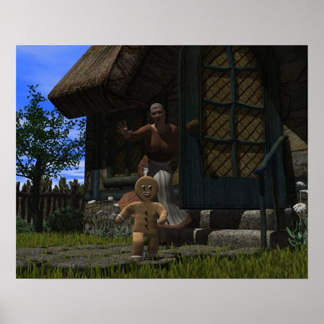 Runaway-Pepparkaksgubbe Poster (Framsidan)