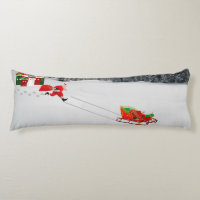 Runaway Sleigh Body Pillow